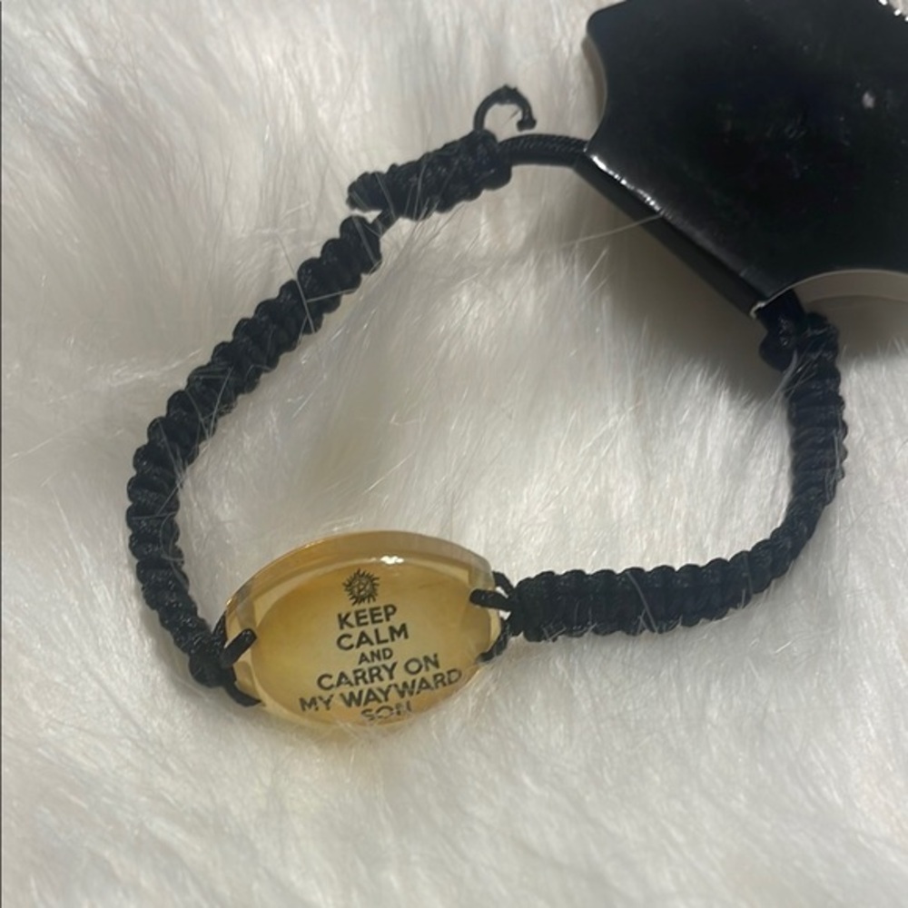 Black and Gold Motivational Bracelet